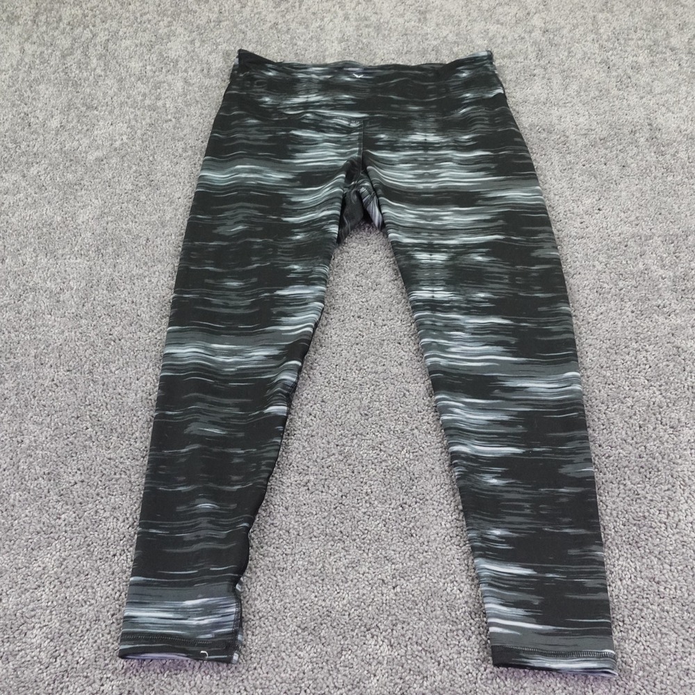Old Navy Leggings Womens XXL Black Space Dye Compression Yoga Gym
